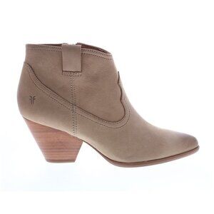 Frye Reina Western Ankle Bootie in Ash Suede Size 9.5M